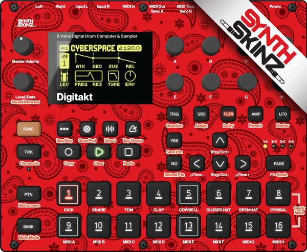 Elektron Digitakt Skinz - Paisley