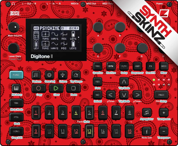 Elektron Digitone II Skinz - Paisley