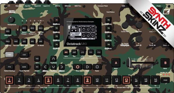 Elektron Octatrack MkII Skinz - Camo