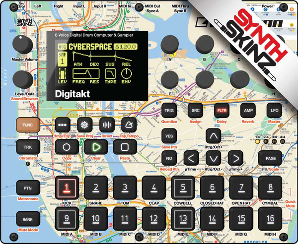 Elektron Digitakt Skinz - Subway