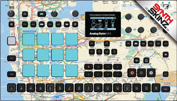 Elektron Analog Rytm MkII Skinz - Subway