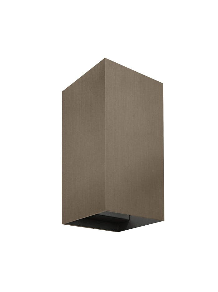 Inlet wandlamp brons