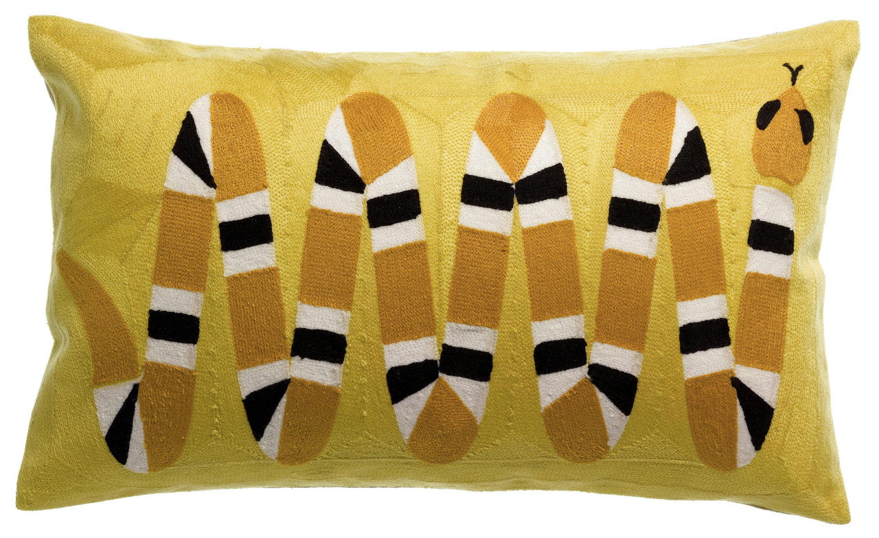 Geborduurd kussen Yoka Mangue 30 X 50