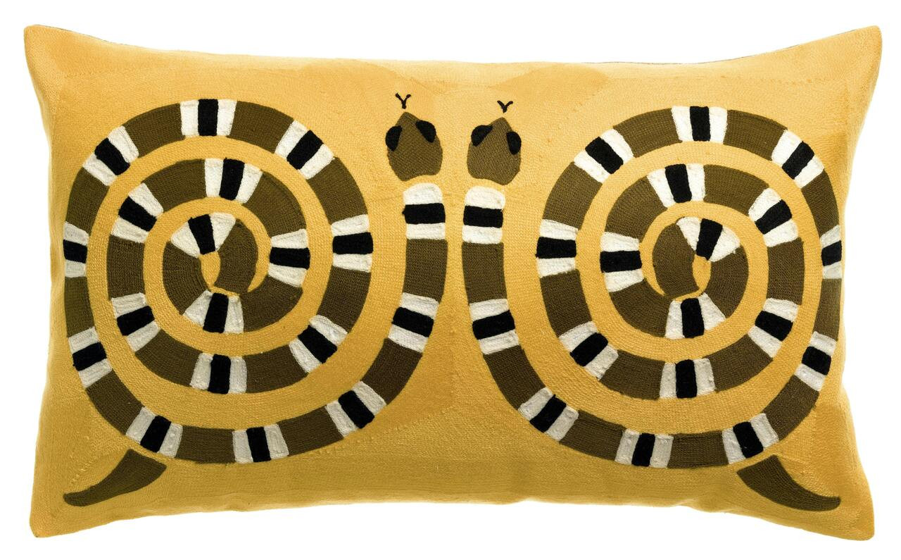 Geborduurd kussen Yoka Mangue 40 X 65