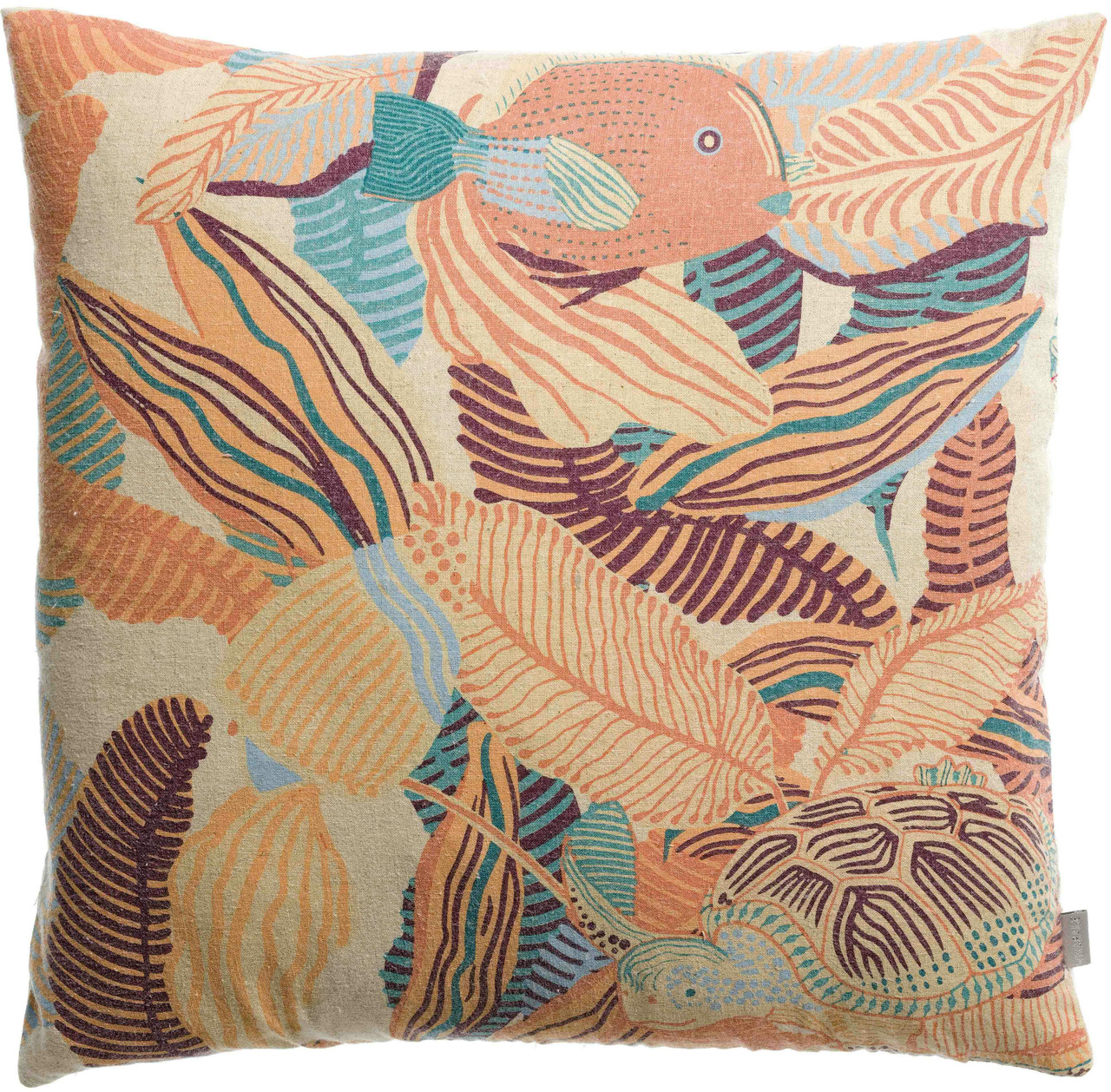 Dori bedrukt kussen Papaye 45 X 45