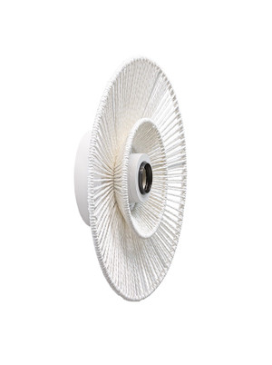 Cappello plafond/wandlamp d:30cm E27 wit met witte kap