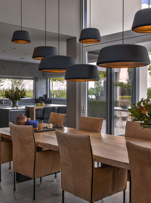 Hala tommy hanglamp rond 5-lichts E27 ontworpen door Peter Kos