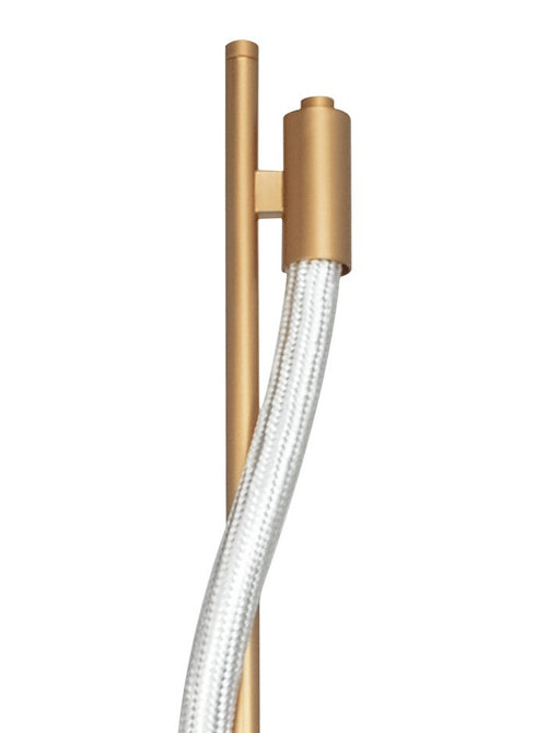Rope vloerlamp 7W 2700K zwart/goud