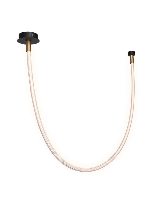 Rope hanglamp 22W 2700K zwart/goud