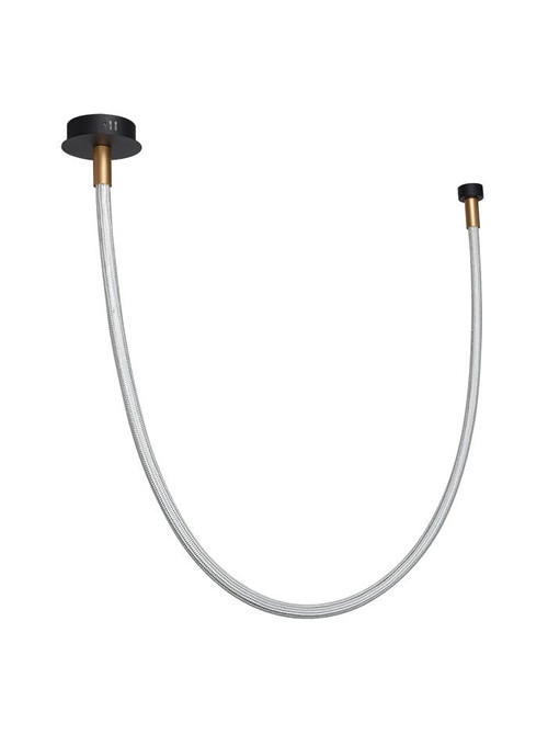 Rope hanglamp 22W 2700K zwart/goud