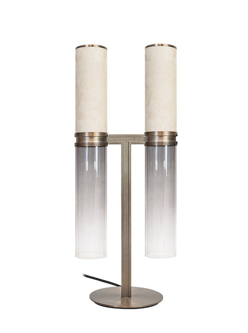 Infinito tafellamp 2-lichts brons ontworpen door Marcel Wolterinck