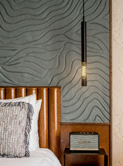 Rivington tube hanglamp zwart ontworpen door Brands-concept