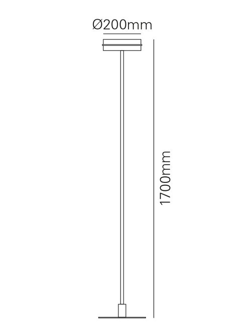Bo XL vloerlamp brons ontworpen door Grand & Johnson