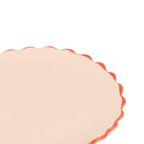 Good Morning bord sculpted 13,5cm, Old pink