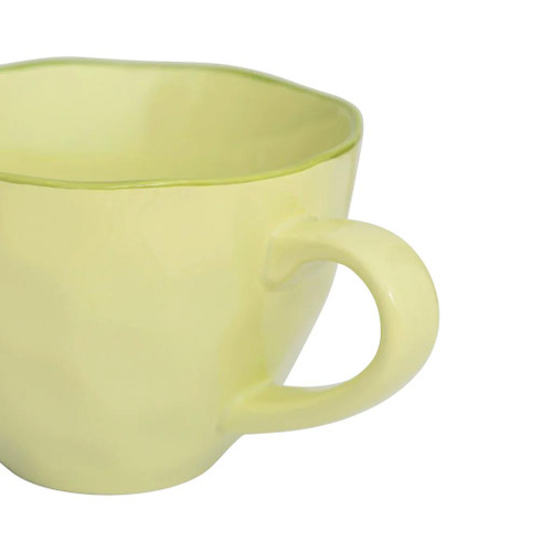 Good Morning kopje Cappuccino/Tea sculpted Pale green
