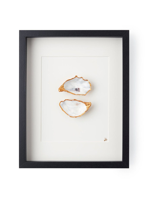 XL lijst 2 oesters met witte passe partout