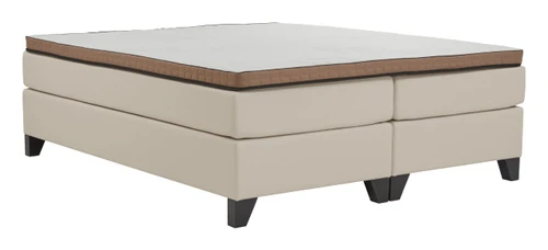Hotelboxspring Essential Leatherlook Ecru