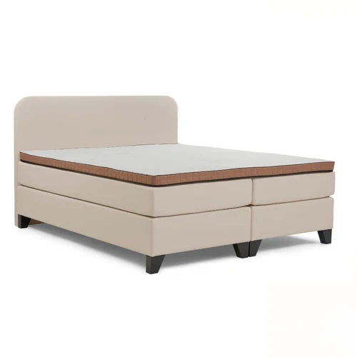 Hotelboxspring Essential Leatherlook Ecru