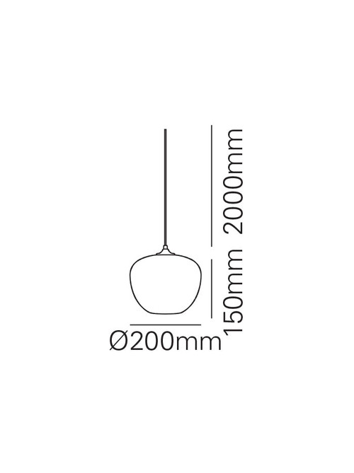 Tulip hanglamp 1-lichts d:20cm copper