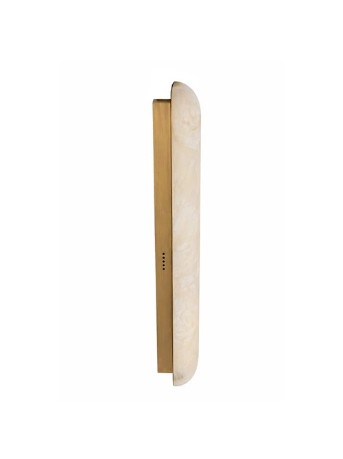 Fiero wandlamp messing en alabaster