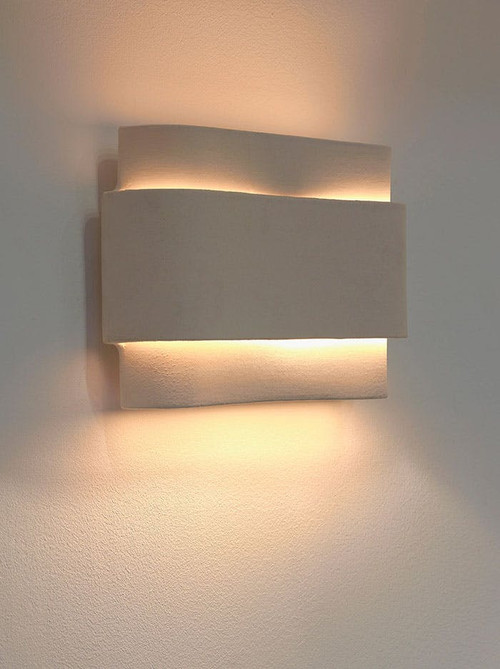 Karmina wandlamp LB keramiek E14 max 5W beige