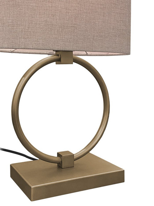 Hayworth tafellamp E27 brons met snoerdimmer ontworpen door Eric Kuster