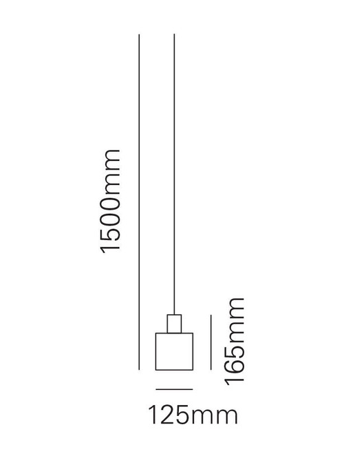 Rokin hanglamp 1-lichts brons