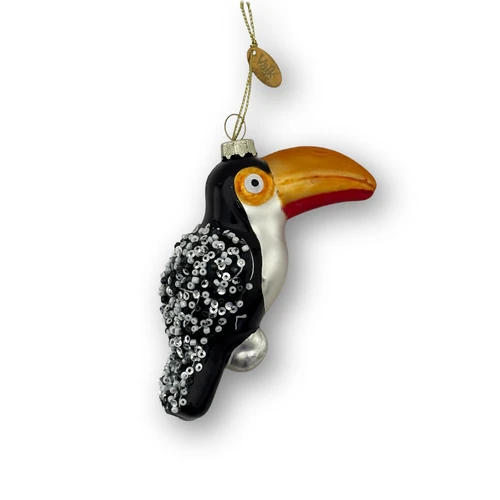 Toekan Kerstornament – Zwart