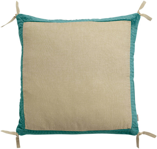 Kussen Elise Chambray Vert de gris 45 X 45