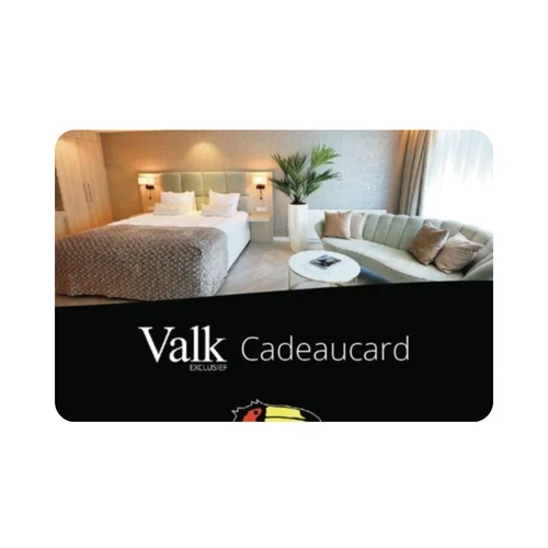Valk Cadeaucard in te wisselen bij alle Valk Exclusief hotels én webshops.