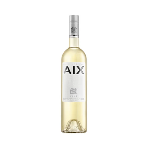 AIX Blanc, witte wijn van Maison Saint Aix uit de Provence in Frankrijk, gemaakt van Vermentino, Sauvignon Blanc en Grenache Blanc.