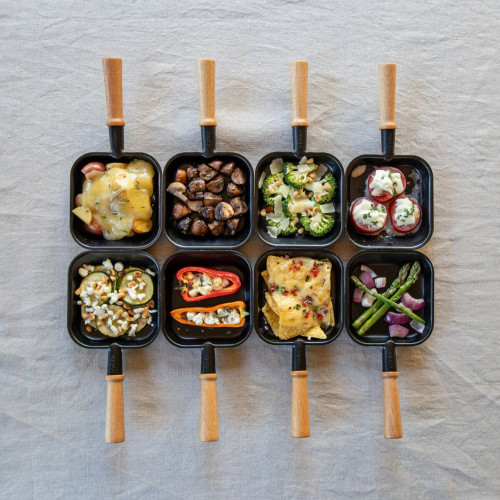 BOSKA - RacletteParty8 - sfeer foto pannnetjes  BOSKA - RacletteParty8 - sfeer foto pannnetjes