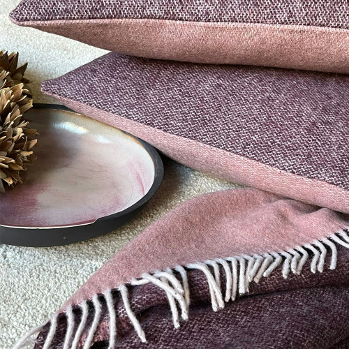 Wollen kussen met structuur Wollen kussen met structuur