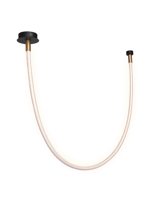 Rope hanglamp 22W 2700K zwart/goud