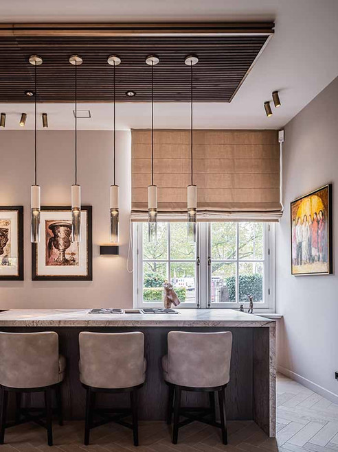 Infinito hanglamp 1-lichts brons ontworpen door Marcel Wolterinck