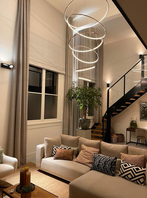 Luxury hanglamp 11-lichts oud messing