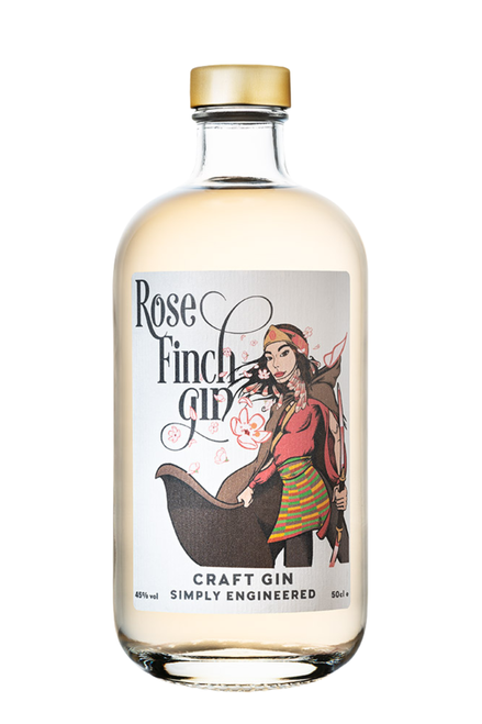 Rose Finch Craft Gin - Driftwood Distillery 0,5L Valkwijn.nl
