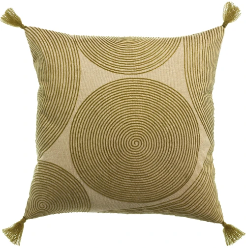 Geborduurd kussen Tito Naturel 45 X 45