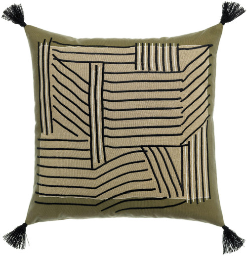 Geborduurd kussen Kori Cèdre 45 X 45