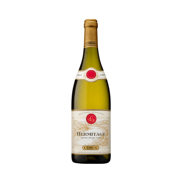 Prachtige witte wijn gemaakt van Marsanne en Roussanne uit Côtes du Rhône, Frankrijk van Domaine E. Guigal uit het jaar 2019.