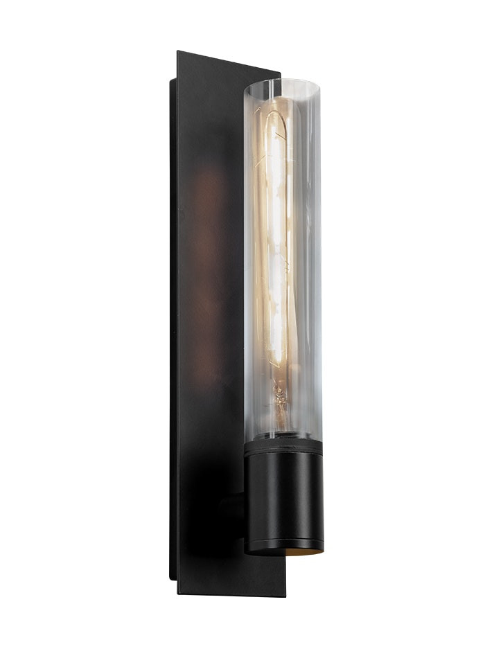 Rivington tube wandlamp zwart ontworpen door Brands-concept