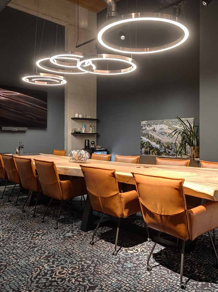 Zero hanglamp 60cm 37W brons