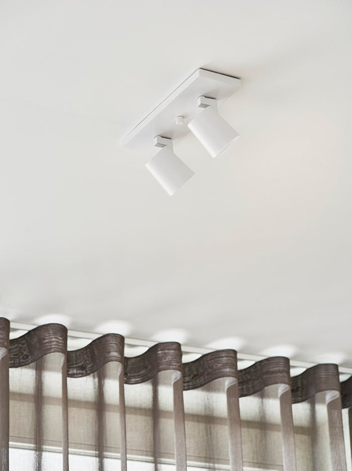 Epic 50 opbouwarmatuur 2-lichts wit