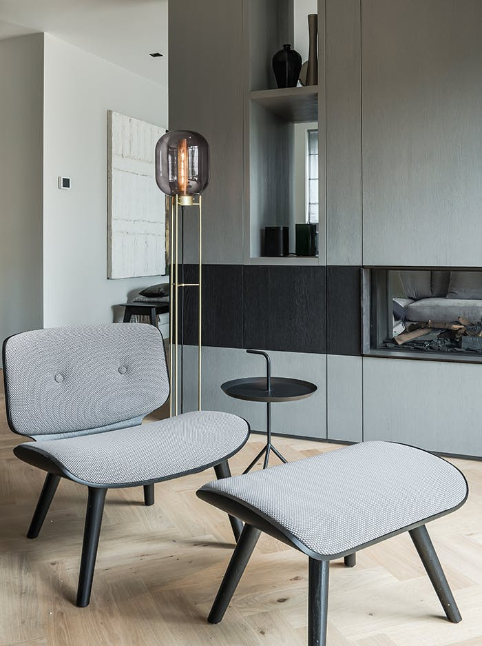 Rivington glass vloerlamp messing ontworpen door Brands-concept
