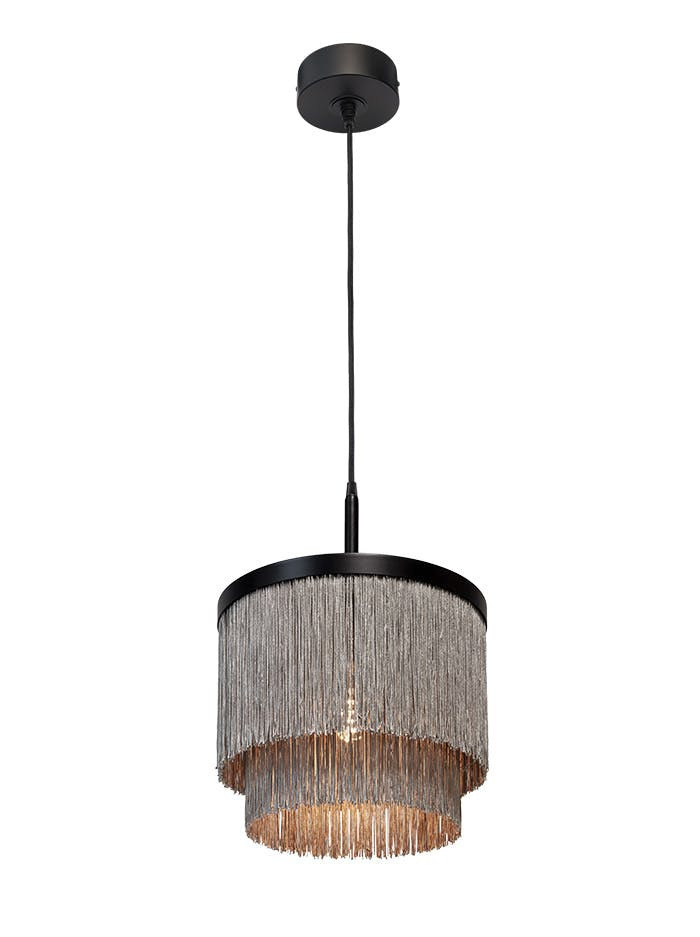 Fringes hanglamp d:30cm zwart ontworpen door Patrick Russ