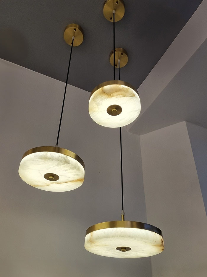 Ingria hanglamp 8W 3000K messing d:25cm dimbaar