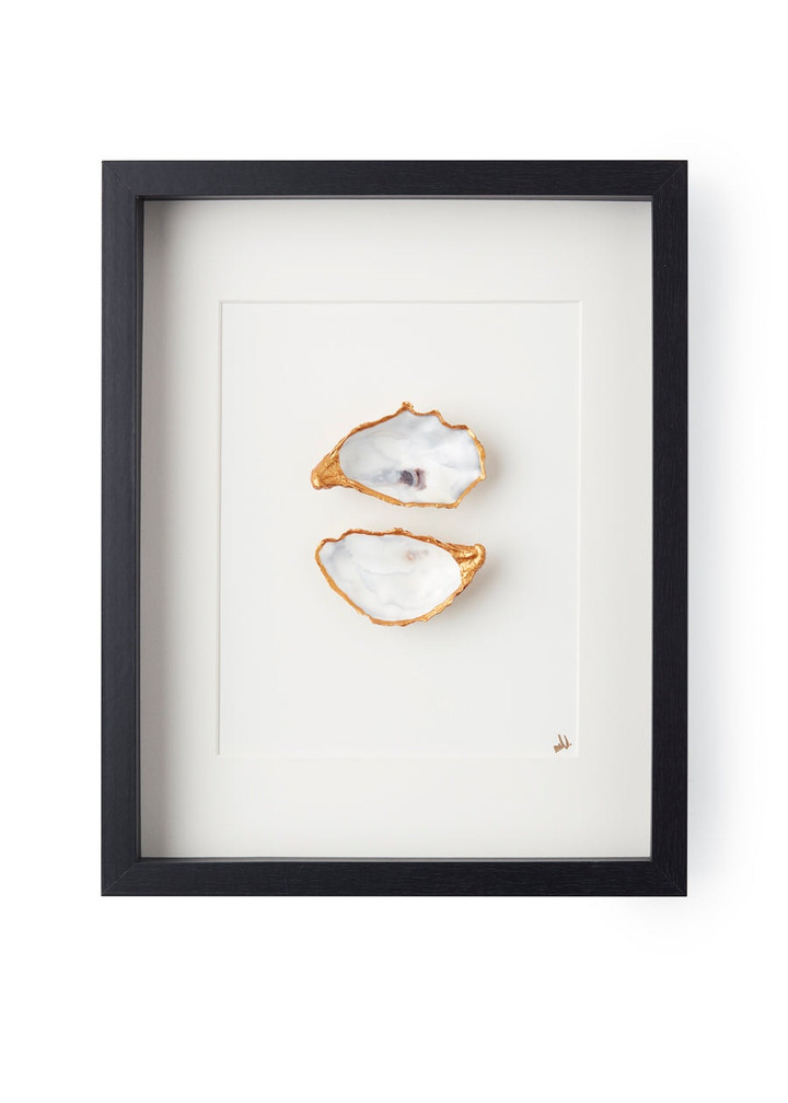 XL lijst 2 oesters met witte passe partout