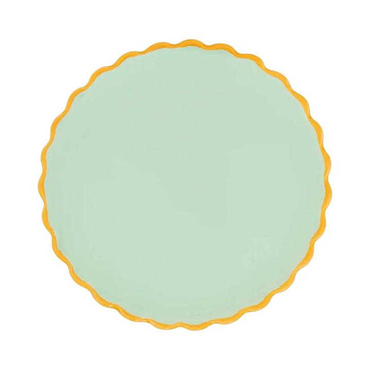 Good Morning bord sculpted 13,5cm, Celadon