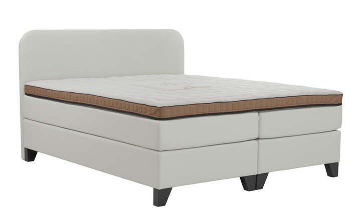Hotelboxspring Essential Leatherlook White