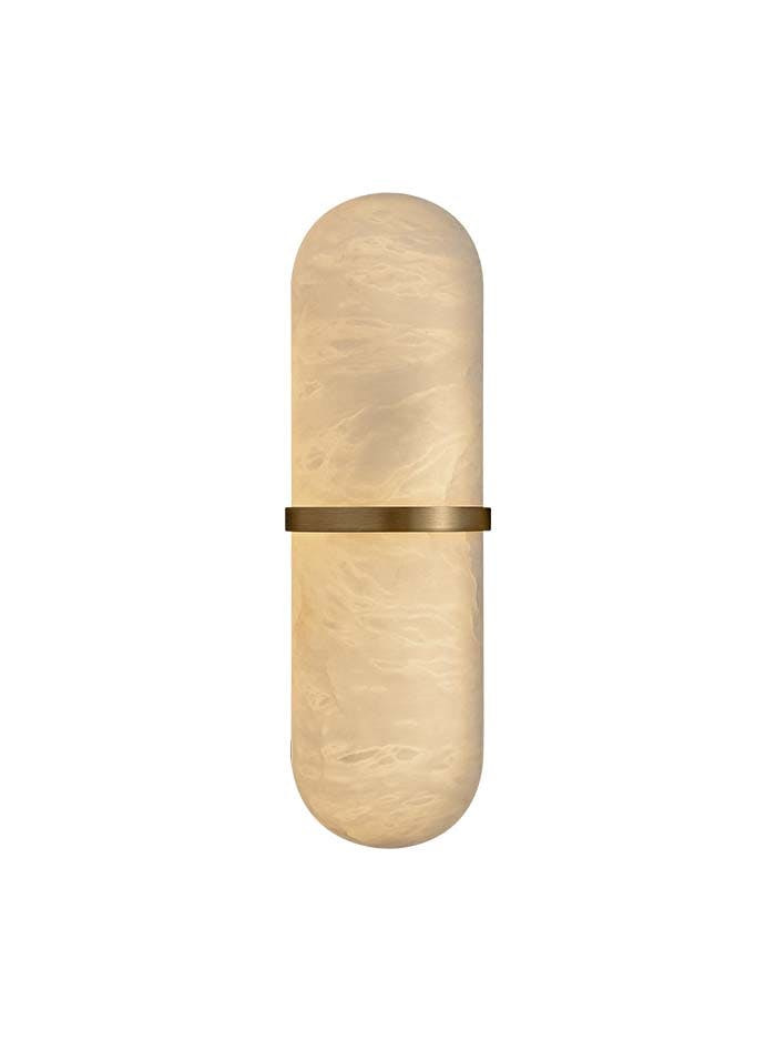 Oteca wandlamp messing en alabaster